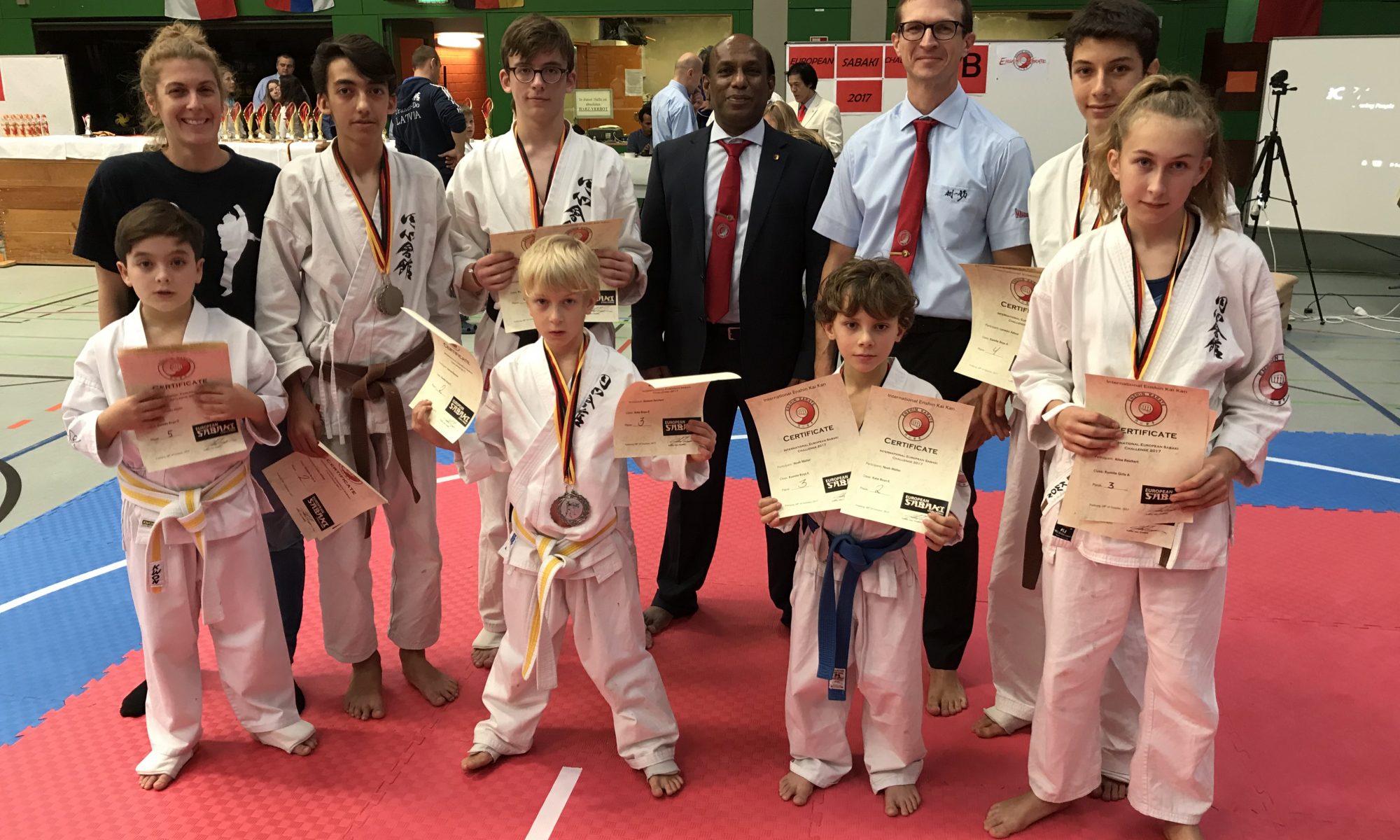 Team Karlsruhe bei der Enshin Karate Europameisterschaft 2017